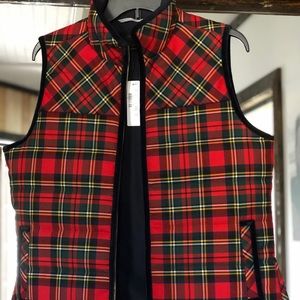 J Crew Tartan Plaid vest